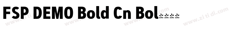 FSP DEMO Bold Cn Bol字体转换